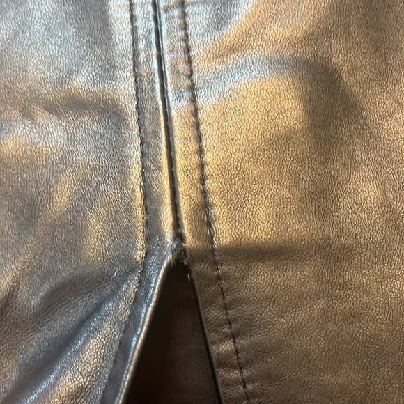 Damier leather pencil skirt - Picture 5 of 8